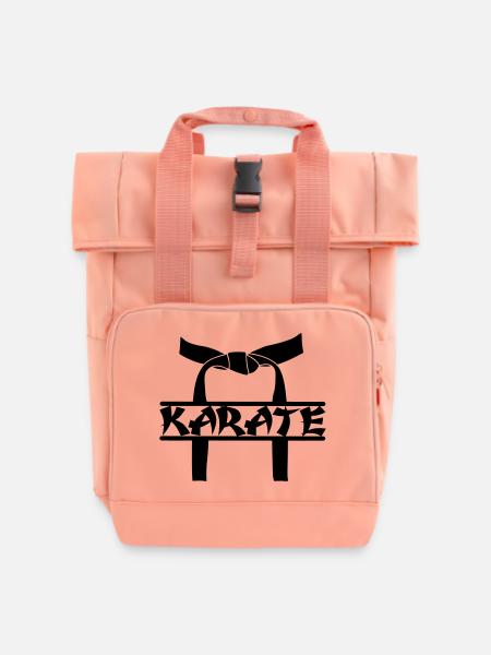OBI Karate-Auszeichnung - Rolltop Rucksack mit zwei Griffen - Chintzrosa
