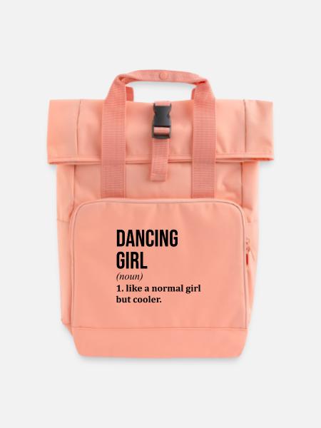Tanzen, tanzen, tanzen, tanzen - Rolltop Rucksack mit zwei Griffen - Chintzrosa