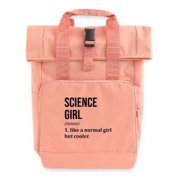 Wissenschaft - Rolltop Rucksack mit zwei Griffen - Chintzrosa - Vorne