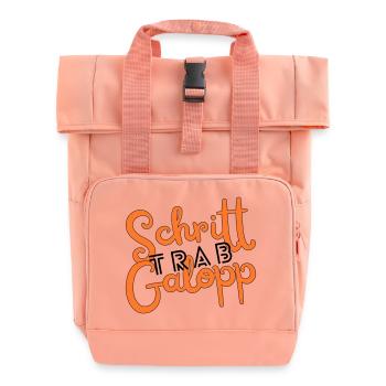Au pas, au trot, au galop - Sac à dos Roll Top à deux anses - rose liberty - Devant