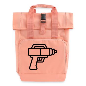 Water Gun - Roll Top Backpack with Two Handles - chintz rose - Front