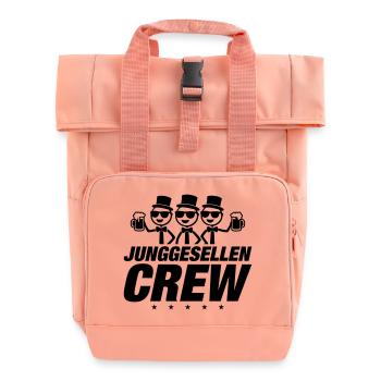 Junggesellen Crew - Rolltop Rucksack mit zwei Griffen - Chintzrosa - Vorne