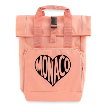Monaco im Herzen - Rolltop Rucksack mit zwei Griffen - Chintzrosa - Vorne