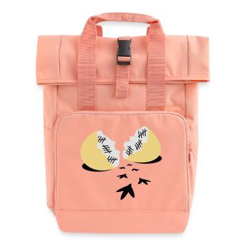 Prison break - Roll Top Backpack with Two Handles - chintz rose - Front