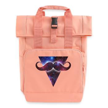 mustache universe - Rolltop Rucksack mit zwei Griffen - Chintzrosa - Vorne