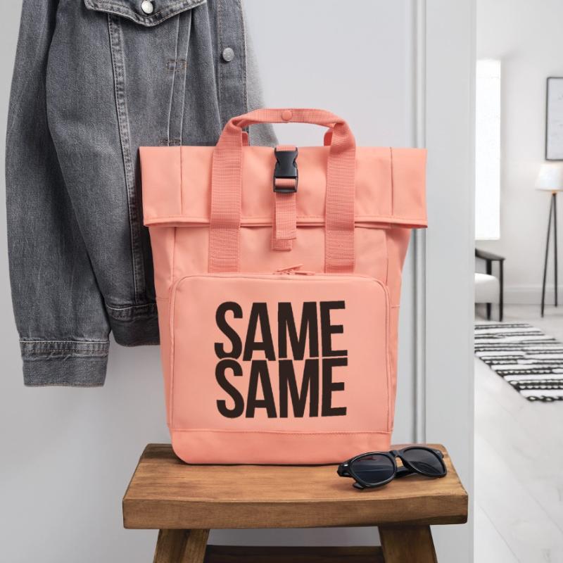 same same Rolltop Rucksack mit zwei Griffen