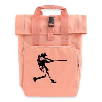 Conception de baseball - Sac à dos Roll Top à deux anses - rose liberty - Devant