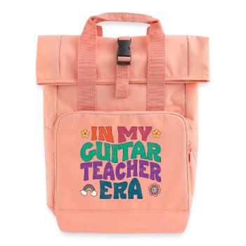 À l’époque de mon professeur de guitare - Sac à dos Roll Top à deux anses - rose liberty - Devant