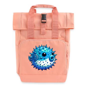 Kugelfisch - Rolltop Rucksack mit zwei Griffen - Chintzrosa - Vorne