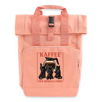Kaffee Der Dunkle Lord - Rolltop Rucksack mit zwei Griffen - Chintzrosa - Vorne