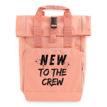 New to the crew - Roll Top Backpack with Two Handles - chintz rose - Front