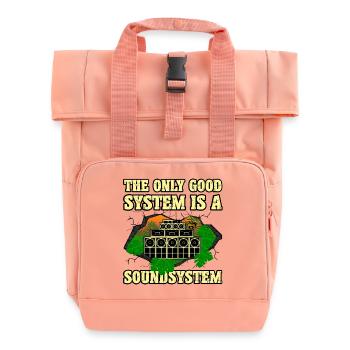 Dub Soundsystem - Rolltop Rucksack mit zwei Griffen - Chintzrosa - Vorne