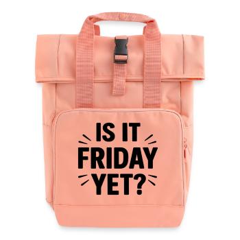 Est-ce déjà vendredi ? - Sac à dos Roll Top à deux anses - rose liberty - Devant