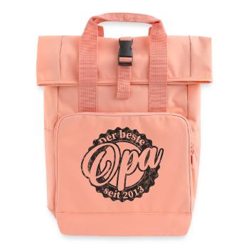 Der Beste Opa seit 2013 - Rolltop Rucksack mit zwei Griffen - Chintzrosa - Vorne