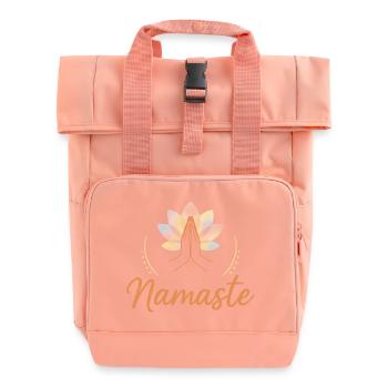 Namaste Lotus Motif - Sac à dos Roll Top à deux anses - rose liberty - Devant