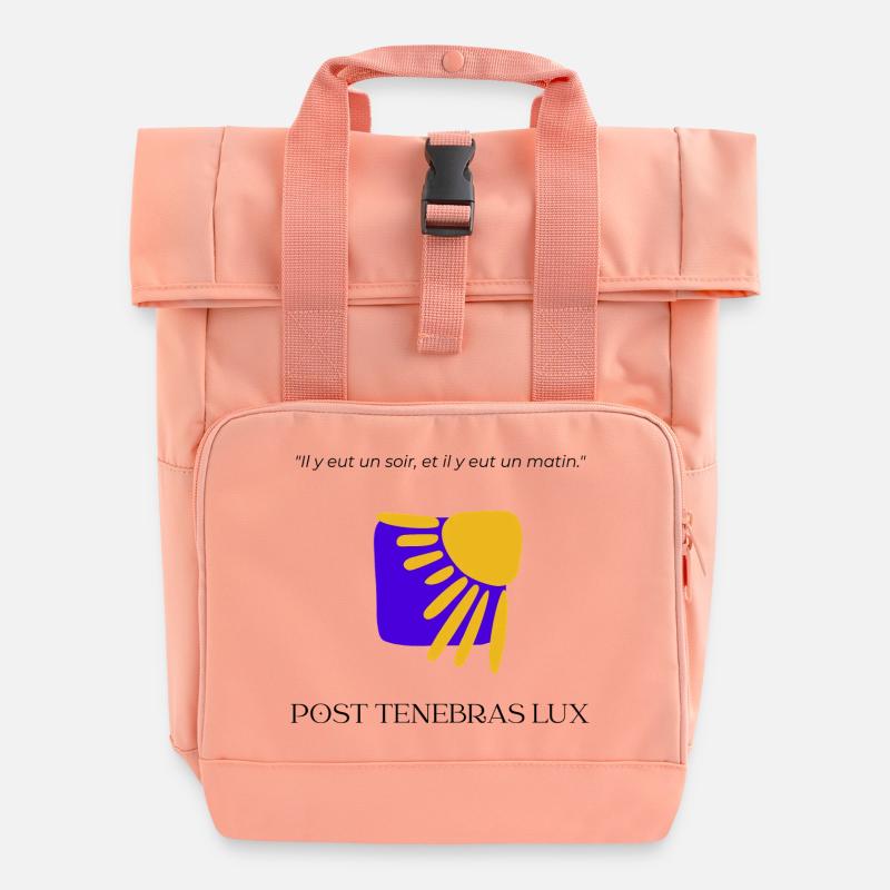 Nach Tenebras Lux - Rolltop Rucksack mit zwei Griffen - Chintzrosa