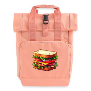 Sandwich - Roll Top Backpack with Two Handles - chintz rose - Front