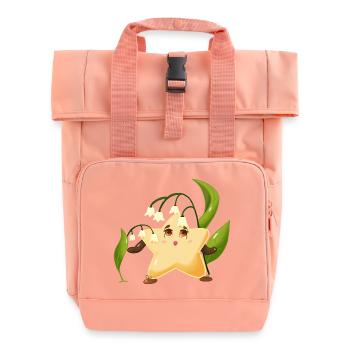 Twinki l'étoile découvre le joli muguet  - Sac à dos Roll Top à deux anses - rose liberty - Devant