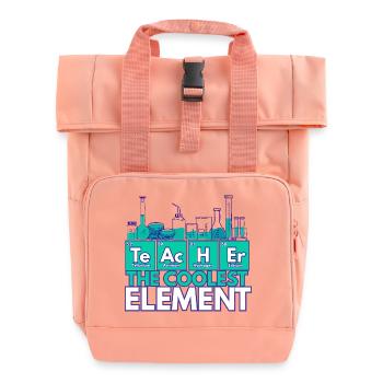 Lehrer – Das coolste Element | Chemiethema - Rolltop Rucksack mit zwei Griffen - Chintzrosa - Vorne