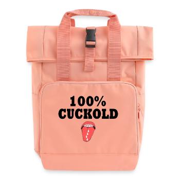 Cuckold - Roll Top Backpack with Two Handles - chintz rose - Front