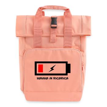 Mama lädt nicht stören - Rolltop Rucksack mit zwei Griffen - Chintzrosa - Vorne