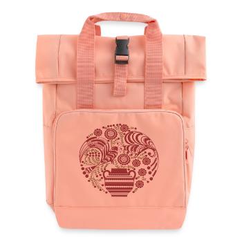 Brautpäll aus Delsbo - Rolltop Rucksack mit zwei Griffen - Chintzrosa - Vorne