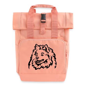 Spitz Kopf - Rolltop Rucksack mit zwei Griffen - Chintzrosa - Vorne