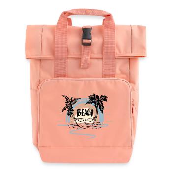 Vie à la plage Sunrise Arc - Sac à dos Roll Top à deux anses - rose liberty - Devant