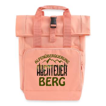 Alpenüberquerung - Abenteuer Berg - E5 - Rolltop Rucksack mit zwei Griffen - Chintzrosa - Vorne