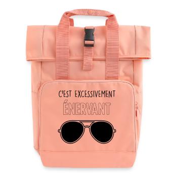 Dikkenek – "Es ist äußerst nervig" Aviator - Rolltop Rucksack mit zwei Griffen - Chintzrosa - Vorne