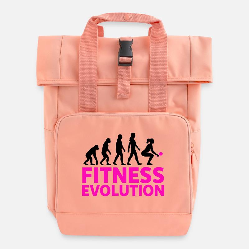 Fitness Evolution Femme Cadeau Cool - Sac à dos Roll Top à deux anses - rose liberty