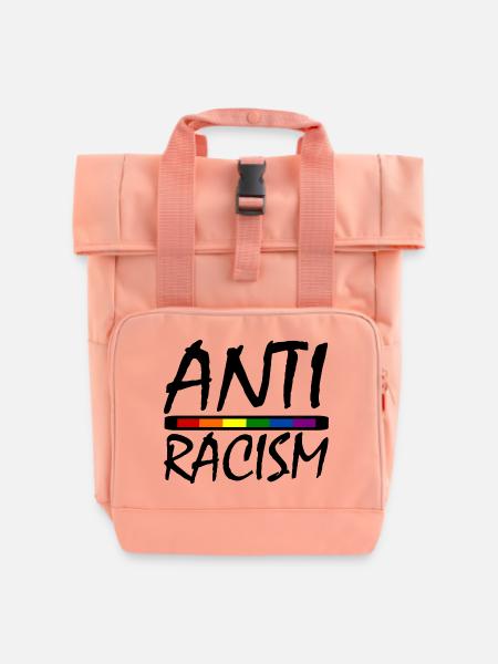 ANTIRASSISMUS - Rolltop Rucksack mit zwei Griffen - Chintzrosa