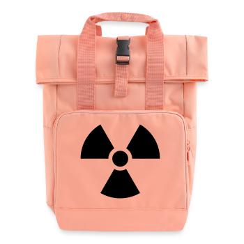 Radioaktiv Nuklear Gefahr - Rolltop Rucksack mit zwei Griffen - Chintzrosa - Vorne
