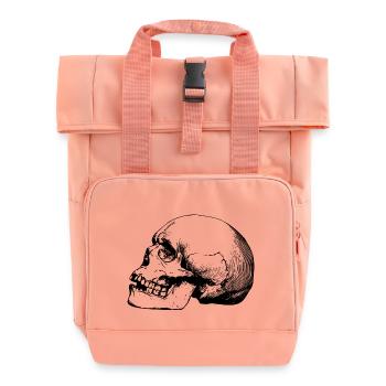 Totenkopf - Rolltop Rucksack mit zwei Griffen - Chintzrosa - Vorne