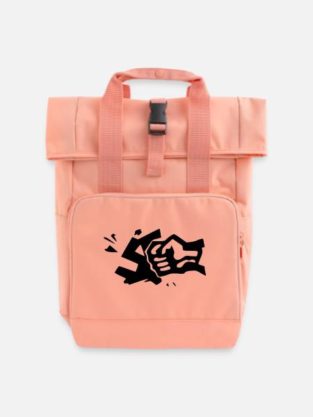 gegen rechts - Rolltop Rucksack mit zwei Griffen - Chintzrosa