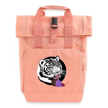 Naschkatze - Rolltop Rucksack mit zwei Griffen - Chintzrosa - Vorne