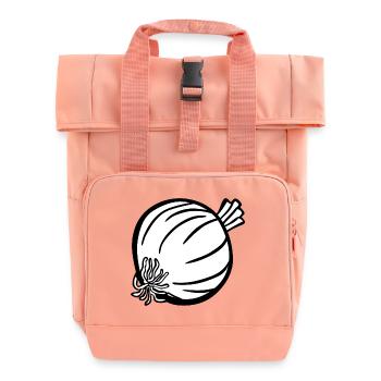 zwiebeln onion halloween gemuese vegetables37 - Rolltop Rucksack mit zwei Griffen - Chintzrosa - Vorne