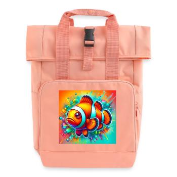 Clownfisch - Rolltop Rucksack mit zwei Griffen - Chintzrosa - Vorne