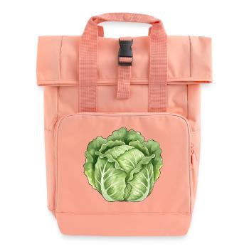 Art de feuilles de laitue - Sac à dos Roll Top à deux anses - rose liberty - Devant