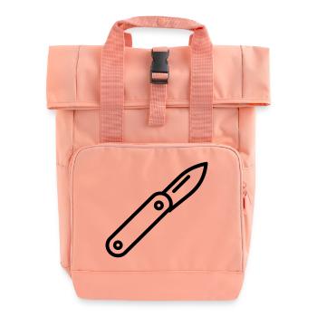 Messer - Rolltop Rucksack mit zwei Griffen - Chintzrosa - Vorne