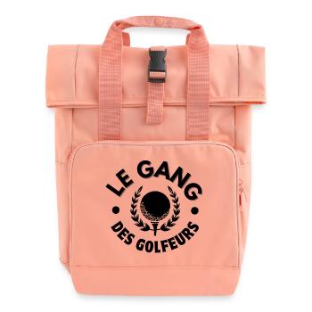 golf, golfeur, fan de golf - Sac à dos Roll Top à deux anses - rose liberty - Devant