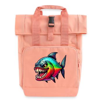 Piranha - Rolltop Rucksack mit zwei Griffen - Chintzrosa - Vorne