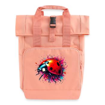 Ladybird - Roll Top Backpack with Two Handles - chintz rose - Front