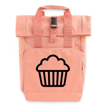 muffin - Roll Top Backpack with Two Handles - chintz rose - Front