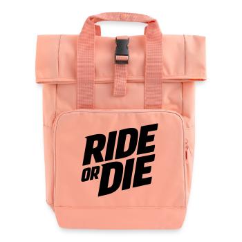 Ride or Die - Roll Top Backpack with Two Handles - chintz rose - Front