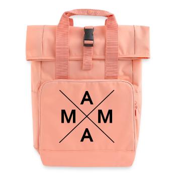 MUMMY - Roll Top Backpack with Two Handles - chintz rose - Front