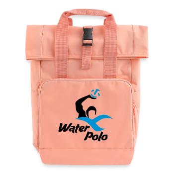 waterpolo - Roll Top Backpack with Two Handles - chintz rose - Front