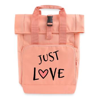 EINFACH LIEBEN. GERADE VERHEIRATET. ES LEBE DIE MARYS. JUNGGESELLINNENABSCHIED - Rolltop Rucksack mit zwei Griffen - Chintzrosa - Vorne