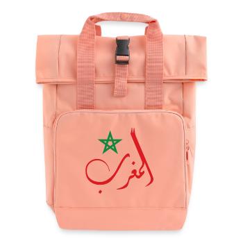 Le Royaume du Maroc - Sac à dos Roll Top à deux anses - rose liberty - Devant