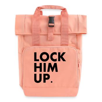 Lock him up - Roll Top Backpack with Two Handles - chintz rose - Front